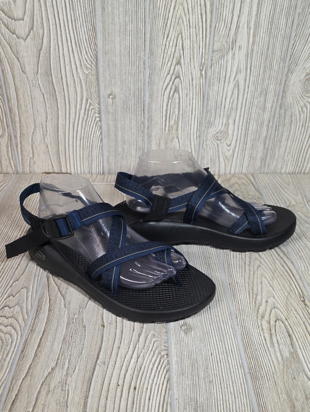 Chaco Blue and Black Z/2 Classic Sport Sandals Mens Size 10